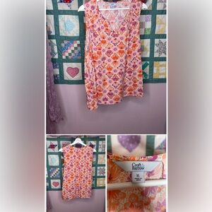 Croft & Barrow Multicolor Floral Tank Top